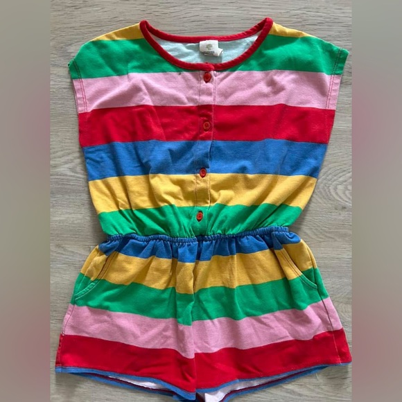 Tucker + Tate Rainbow Romper - size 5 - retro romper - Picture 1 of 1